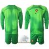 Officiële Voetbalshirt + Korte Broek Doelman Portugal Thuis WK 2022 Lange Mouw - Kids